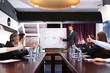 Business training at office