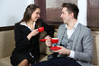 Business people on sofa