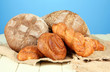 Composition with bread, rolls