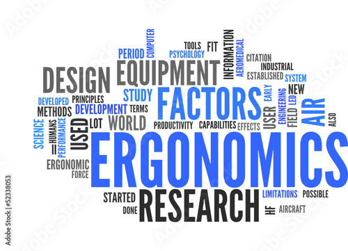 Vector: Ergonomics (english tag cloud) Ergonomics (english tag cloud)