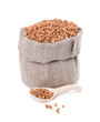 Buckwheat isolated on white background