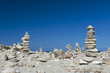 Pile of stones in beach
