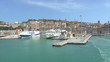 A ferry leaving the port of Ancona,Italy