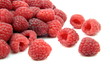 Photo: Raspberries on white background Raspberries on white background