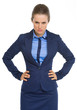Portrait of angry business woman