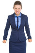 Portrait of angry business woman