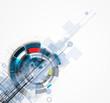 abstract futuristic internet high computer technology business b