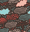 Rainy seamless lace background