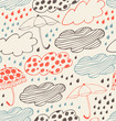 Rainy seamless decorative background