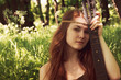 Hippie singer girl