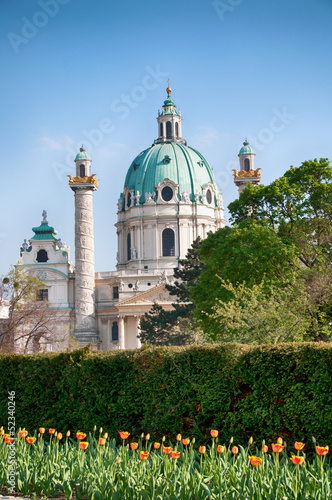Photo: Vienna (Austria) | St. Charles's Church (Karlskirche) Vienna (Austria) | St. Charles's Church (Karlskirche)