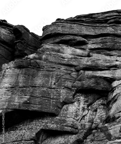 Photo: rock face black and white rock face black and white