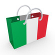 Packet with flag of Italy.