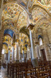 Prunkvolle Säulen in der Kirche "La Mortana", Palermo, Sizilien