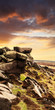 rocks at dusk
