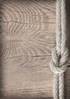 rope on wooden background