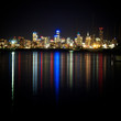 The city lights of melbourne from Williamstown