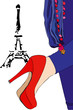 Illustration: Fashion under the Eiffel Tower Fashion under the Eiffel Tower