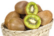 Kiwi fruit in basket. Киви в корзинке.