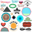 retro style badge & label set