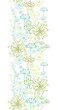 Vector Mysterious green garden vertical seamless pattern
