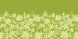 Vector Green underwater plants horizontal seamless pattern