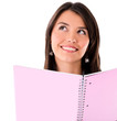 Pensive female student