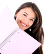 Happy female student