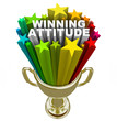 Illustration: Winning Attitude Gold Trophy Stars Fireworks Good Vision Winning Attitude Gold Trophy Stars Fireworks Good Vision