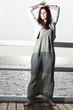 young woman on the pier