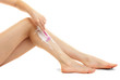 Beautiful Woman Is Shaving Her...