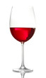 Glass of wine isolated on white