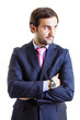 Cutout portrait of a businessman