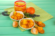 Orange jam with zest and tangerines