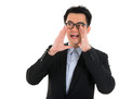 Photo: Asian business man shouting Asian business man shouting