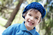 Photo: Closeup portrait of cute little boy laughing Closeup portrait of cute little boy laughing