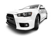 Faced a white car