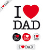 happy fathers day, i love dad, font type