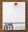 Calendar June 2013