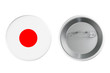 Badges with Japan flag