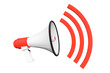 Red Retro megaphone
