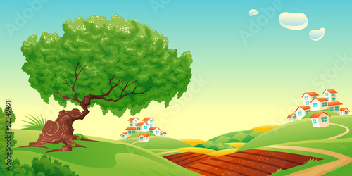 Vector: Countryside. Countryside.