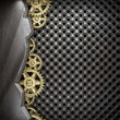 gear wheels on metal background