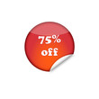 75% off sticker