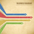 Business diagram template with text fields