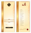 Vektor: Restaurant menu template, front and back Restaurant menu template, front and back