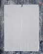 white empty street poster on blue grunge