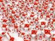 Many gift boxes