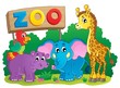 Cute African animals theme image 6