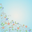 Background with flowers